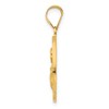 Black Bow Jewelry 14k Yellow Gold Hollow St. Maria Goretti Medal Pendant, 19mm (3/4 In) - 2 of 4