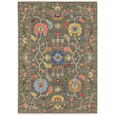 Oriental Weavers Lucca 5506K Grey/ Multi Indoor Area Rug - 3'3" x 5'