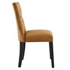 Modway Silhouette Performance Velvet Dining Chairs - Set of 2 - 3 of 4
