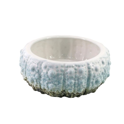 Beachcombers 5.3" BLUE CERAMIC SEA URCHIN ACCENT Small - image 1 of 2