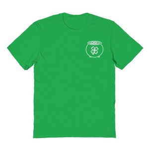 Rerun Island Men's Pot Of Gold Short Sleeve Graphic Cotton T-Shirt - 1 of 1