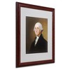 Trademark Fine Art -Gilbert Stuart 'George Washington 1821' Matted Framed Art - 2 of 4