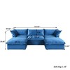 Sectional Couches for LivingRoom,162.98" U Shaped Cloud Modular Sectional Sofa with Storage Ottomans,Covers Removable& Replaceable - 3 of 4