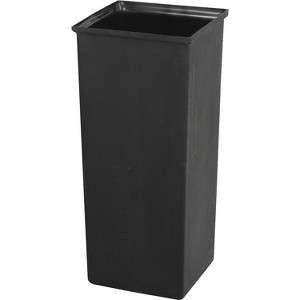 Safco Plastic Trash Can with no Lid Black 21 gal. 9668 - 1 of 1