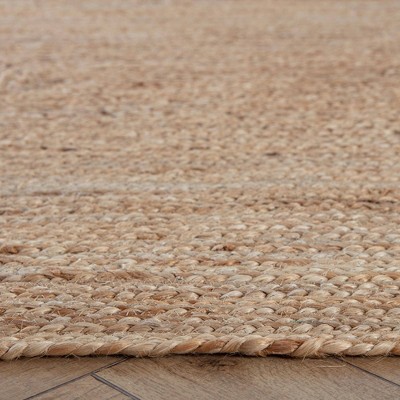 Kerala Natural Jute 8' x 10' Handmade Braided Rug