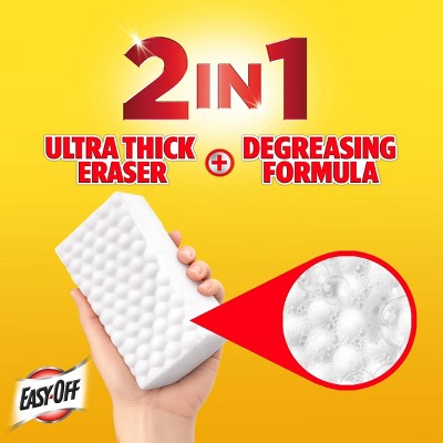 Easy-Off Unscented Heavy Duty Eraser Sponge Appliance Cleaners - 3ct: Box, Stainless Steel, Oven, 4 of 16