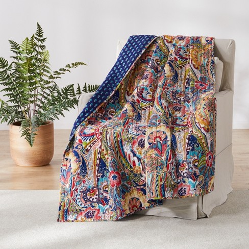 Nanette Floral Quilted Throw - Levtex Home : Target