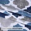 Quatrefoil Print Cotton Blend Fabric Shower Curtain - 3 of 4