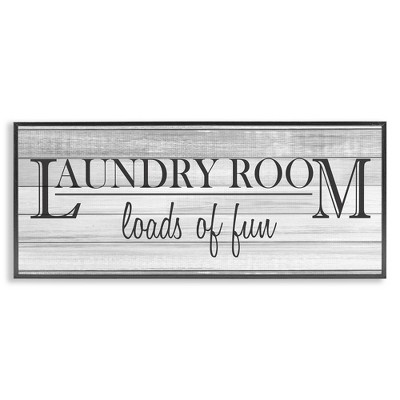 Stupell Industries Fun Laundry Room Funny Bathroom, 30" x 13"