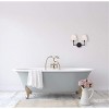 Elegant Lighting Bethany 2 lights bath sconce in black with white fabric shade - 2 of 4