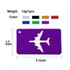 Unique Bargains Plane Print Reinforced aluminum alloy Luggage Tags - 4 of 4