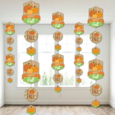 Big Dot of Happiness Pumpkin Patch - Fall, Halloween or Thanksgiving Party DIY Dangler Backdrop - Hanging Vertical Decorations - 30 Pieces