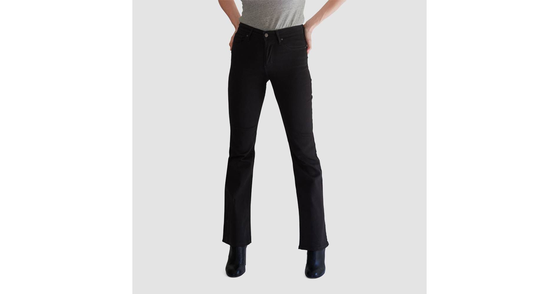 Levi's® Women's 725 High-Rise Bootcut Jeans - Soft Black 32: Stretch Denim,