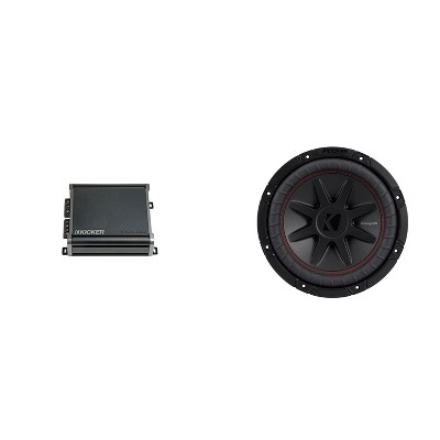 Kicker 10 Inch CVR Woofer Includes 52CVR104 Package with 46CXA4001 Amplifier