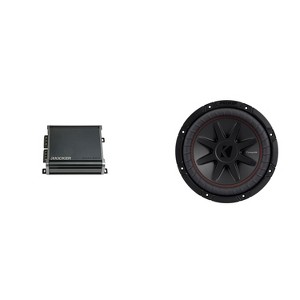 Kicker 10 Inch CVR Woofer Includes 52CVR104 Package with 46CXA4001 Amplifier - 1 of 4