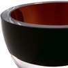 HomeRoots 6" Brown Mouth Blown Crystal Thick Walled Bowl - 3 of 4