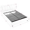 Hydraulic Storage Platform Bed Frame with Soft Chenille Upholstered Headboard,Modern Luxury Design for Bedroom-Baofuwish - 4 of 4