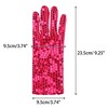 INSPIRE CHIC Women's Sequin Wrist Full Finger Sparkly Sleeves Gloves for Party Banquet Costume Prom Dress 1 Pair - 2 of 4