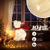 VINGLI 2.8FT Lighted Sleigh Polar Bear Christmas Outdoor Decorations, Christmas Yard Decorations with 104 Prelit LED, Plug-in - 4 of 4