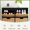Entryway Shoe Organizer Cabinet with 4 Drop-Front Drawers ¨C Freestanding Narrow Shoe Storage with Steel Legs - 4 of 4