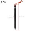 Unique Bargains Tent Stakes Y-Beam Camping Pegs with Pull Rope Aluminum for Tarp 6 Pcs - 2 of 4