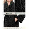 PAVILIA Short Robes for Women, Plush Soft Bathrobe Womens Lightweight, Fluffy Fuzzy Robe Knee Length, Shower Spa - 4 of 4