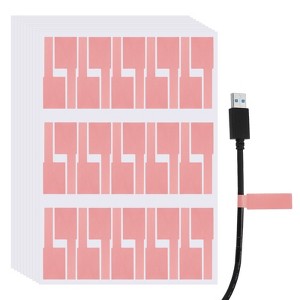 Unique Bargains Reusable Writable Hook and Loop Cable Labels 300 Pcs - 1 of 4