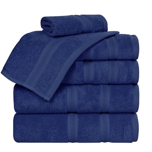 Navy blue towels target sale