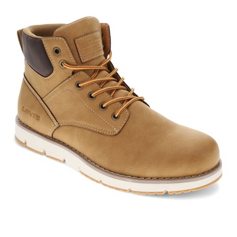 Levi's brown hot sale leather boots