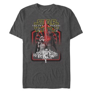 Men's Star Wars: The Force Awakens Kylo Ren and Stormtroopers T-Shirt - 1 of 3