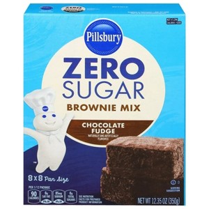 Pillsbury Zero Sugar Chocolate Fudge Flavored Brownie Mix, 12.35 oz Box, Pack of 4 - 1 of 1