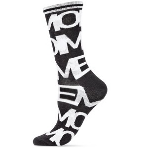 Memoi Women's Have a Me Moment MeMoi Fashion Crew Sock - 1 of 4
