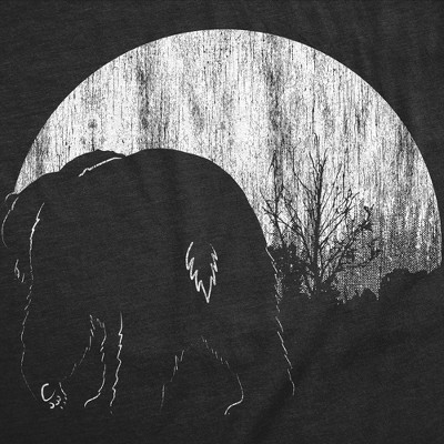 Мужские футболки Crazy Dog T-Shirts, Inc. Mens Funny T Shirts Moon Bear Nature Graphic Tee for Men - Crazy Dog Men's T Shirt for Animal Lovers Black XXL — фото 2