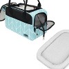 PetAmi Dog Purse Carrier, Airline Approved Soft Sided Pet Carrying Bag Pockets, Ventilated Puppy Cat Travel Carry Tote, Fleece Bed - 4 of 4