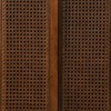 Gulches Mid Century Modern Rattan Sideboard - Dark Wood Cabinet with Rattan Doors, Adjustable Shelves & Solid Wood Feet for Living Room/Entryway - 3 of 4