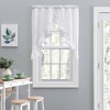Ellis Stacey 1.5" Rod Pocket High Quality Fabric Solid Color Window Ruffled Swag 60"x38" White - 2 of 4