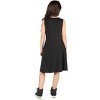 24seven Comfort Apparel Girls Sleeveless Pocket Swing Dress - 3 of 4