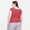 Women's Cap Sleeve Portrait Neck T-Shirt - Wild Fable™ - 3 of 3