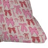 Deny Designs KrissyMast Bows in red and pink Indoor Throw Pillow - 3 of 3