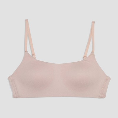 Calvin Klein Girls' Seamless Crop Wirefree Molded Comfort Bralette Bra