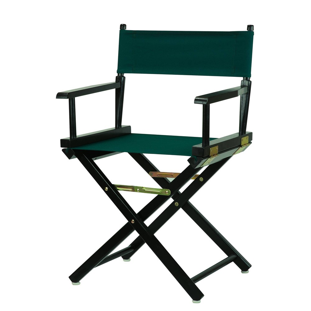 Photos - Dining Table Director's Chair with Black Frame and Hunter Green Canvas