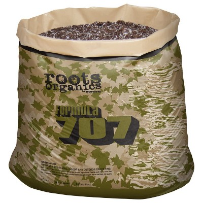 Roots Organic Formula 3 Cubic Feet 707 Growing Mix Peat, Compost, Coco Lawn Garden Large Container Water Retention Potting Soil in 30 Gallon Grow Bag