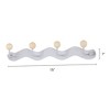 REGALWOVEN Entryway Bathroom Bedroom Metal Wood Wall Mount Coat Hat Hook Rack - 2 of 4