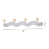 REGALWOVEN Entryway Bathroom Bedroom Metal Wood Wall Mount Coat Hat Hook Rack - image 2 of 4