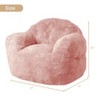 Large Bean Bag Chair for Kids Adults, Living Room Furniture Beanbag Couch Sofa, Soft Fluffy Faux Fur Bean Bag Lazy Sofa for Gaming Reading - 3 of 4