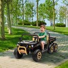 Jojoka 24V 6-Wheel Ride on Dump Truck, 2-Seater 4WD UTV w/ Remote Control,Electric Dump Bed & Shovel,Music,LED Headlights,3-8 Kids - 3 of 4