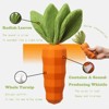 Dog Squeaky Chew Toys for Aggressive Chewers, Rubber Carrot Dog Toys for Training and Cleaning, Durable Interactive Tough Dog Toy - 2 of 4