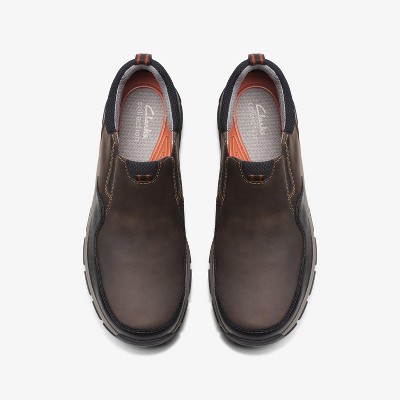 Clarks Mens Walpath Step Dark Brown Leather Shoes 10 Medium — фото 6