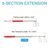Unique Bargains Stainless Steel Portable Telescopic Flag Pole 2 Pcs - 2 of 4