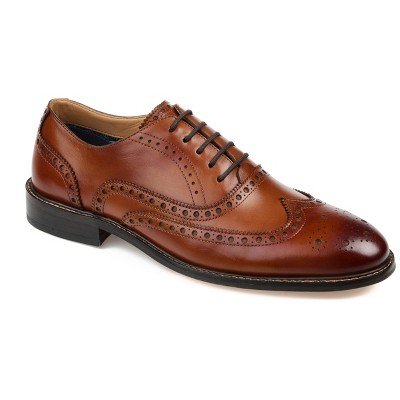 Thomas & Vine Medium And Wide Width Franklin Wingtip Oxford Cognac 11wd ...